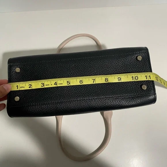 Kate Spade Sawyer Henderson Street Black Satchel Crossbody Bow cons - Picture 10 of 14